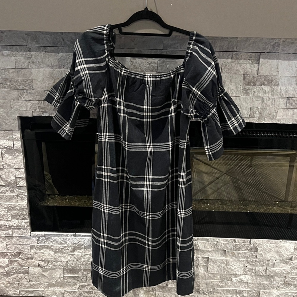Sugarlips Plaid black and white Dress size Large